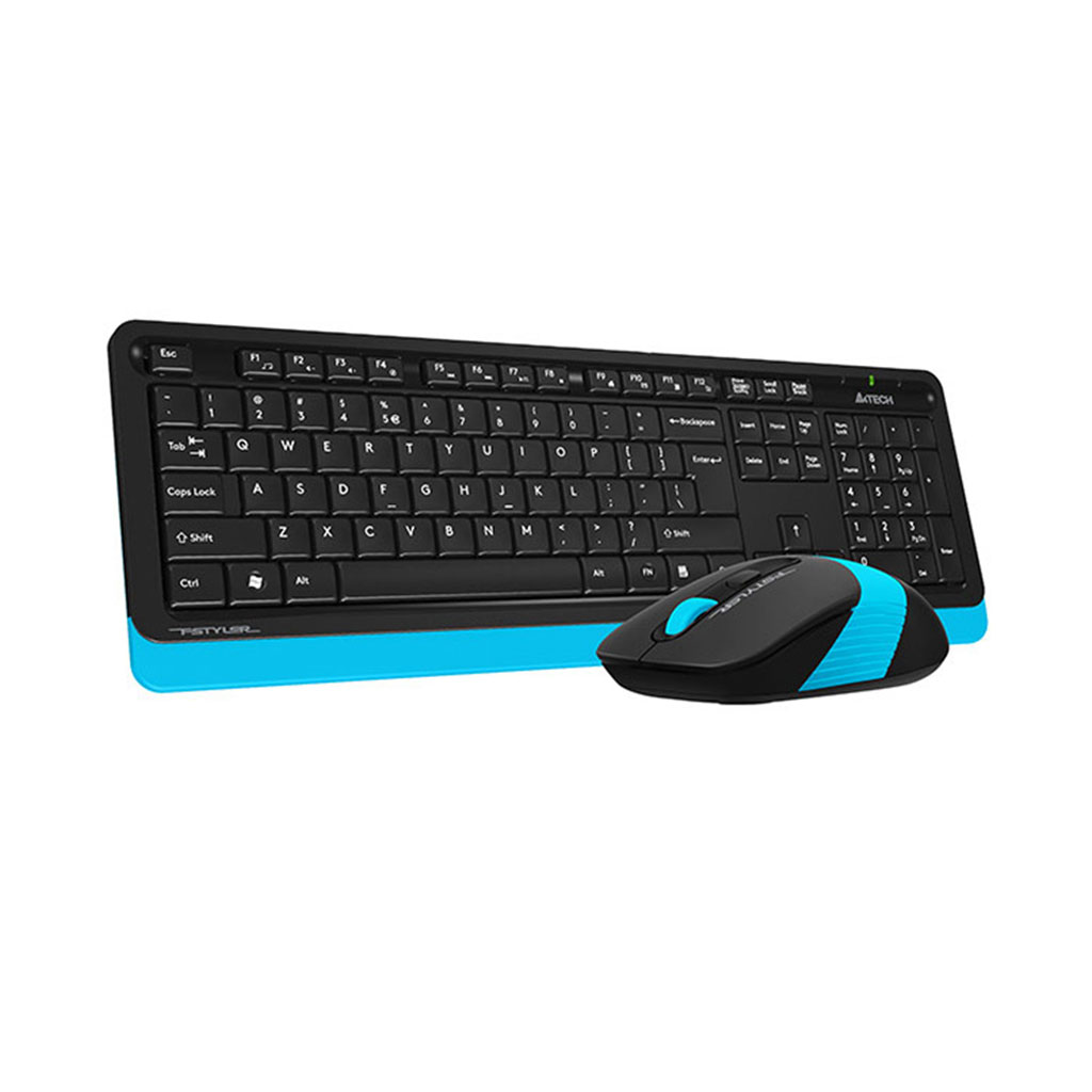 A4 Tech FG1010 Q Kablosuz MM Klavye Mouse Mavi