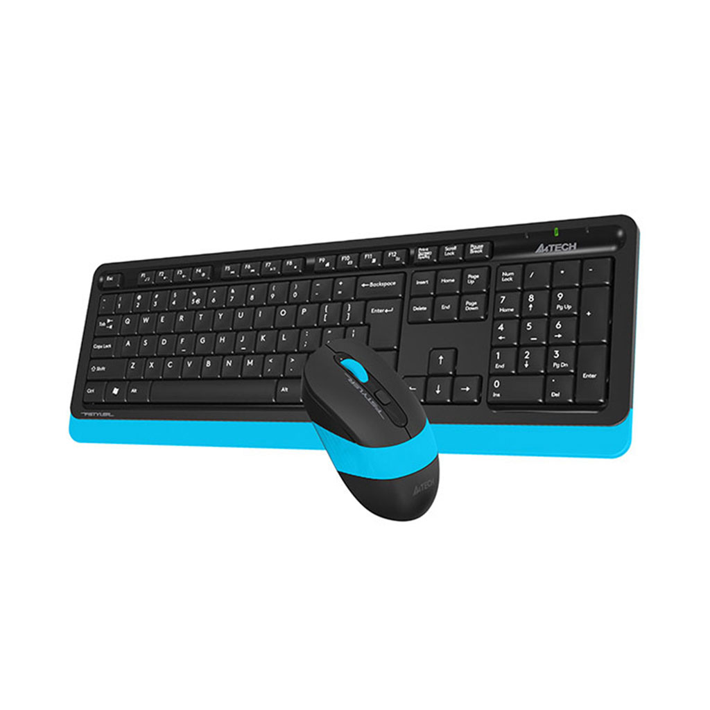 A4 Tech FG1010 Q Kablosuz MM Klavye Mouse Mavi