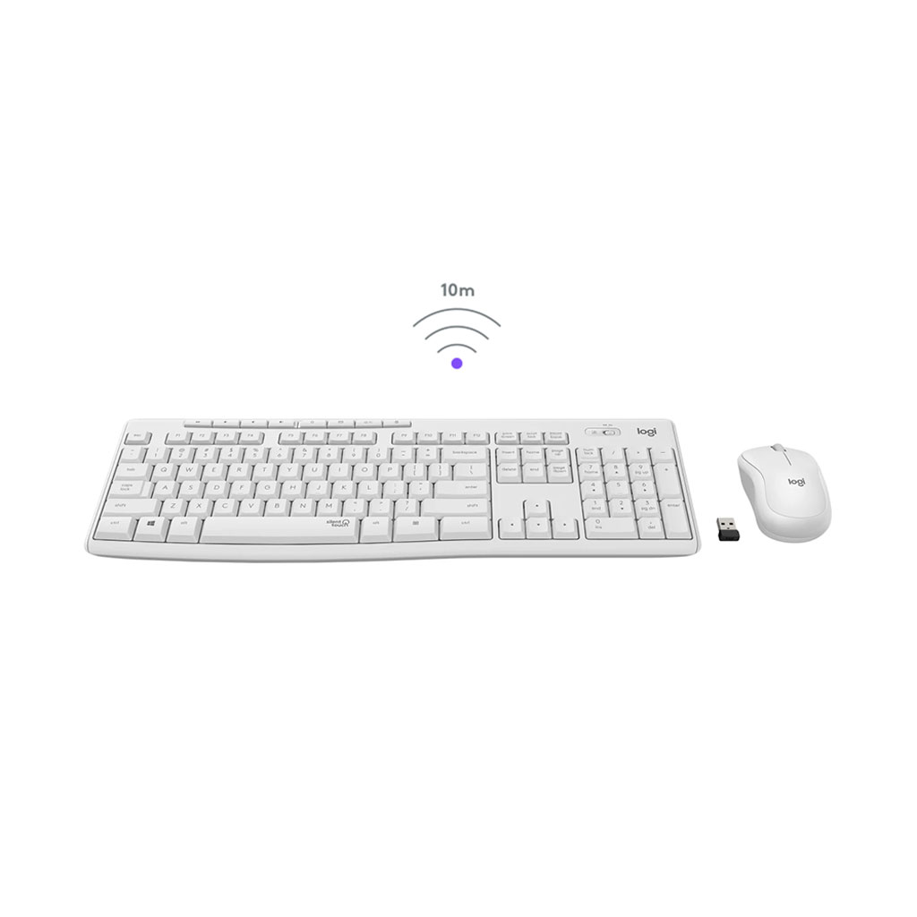 Logitech MK295 Kablosuz Klavye Mouse Set Beyaz 920-010089